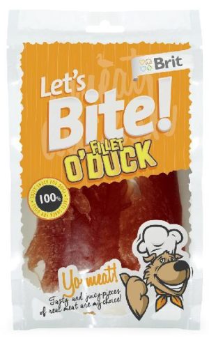BRIT lass uns beißen Hund Filet o'duck 80 g