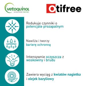 VETOQUINOL Otifree 160ml Ohrreinigungslösung – Bild 2