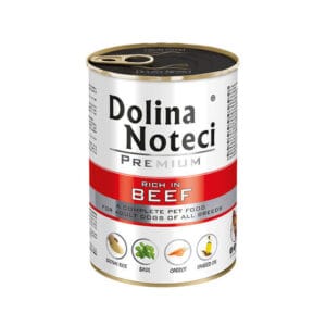 DOLINA NOTECI Puszka Premium reich an Rindfleisch 400g Nassfutter für Hunde