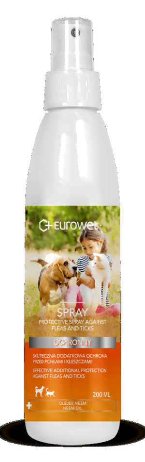 EUROWET Spray ochronny przeciw pchłom i kleszczom 200ml