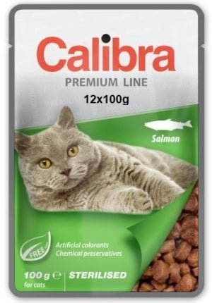 CALIBRA Cat Premium Sterilisierter Lachs 12x100g