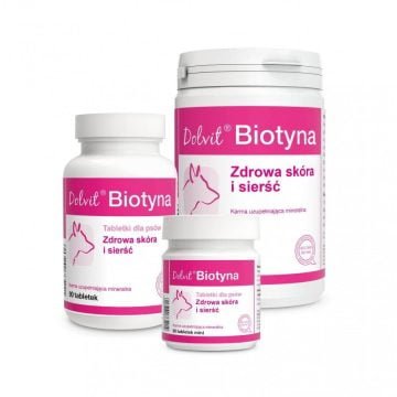 DOLFOS Biotyna 90 tabletek Zdrowa skóra i sierść