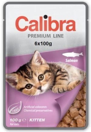 CALIBRA cat premium Kätzchen Lachs 6x100g
