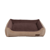 RECOBED Sofa sibirisch doppelt beige/braun l