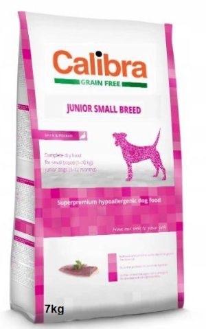 CALIBRA Dog GF Junior Kleine Rasse Ente 7 kg