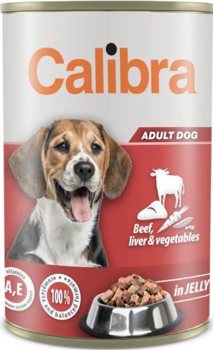 CALIBRA Dog Rinderleber und Gemüse 1240g Dose