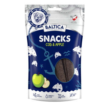 BALTICA Snacks polędwica z dorsza z jabłkami 80g