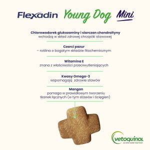 Flexadin Young Dog Mini 60 Bissen zur Unterstützung der Gelenke von Hunden – Bild 4