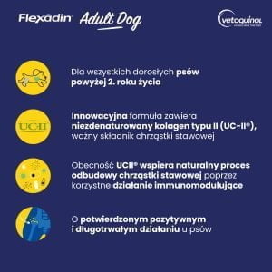 Flexadin Adult Dog 60 Bissen - Unterstützung für die Gelenke Ihres Hundes – Bild 3