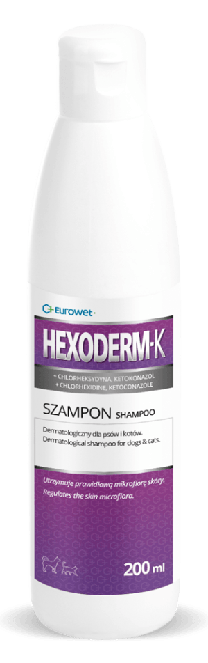 EUROWET Hexoderm-K 200ml szampon dermatologiczny