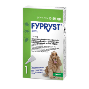 KRKA Fypryst 134mg/1.34ml Hund 10-20kg 1 Pipette