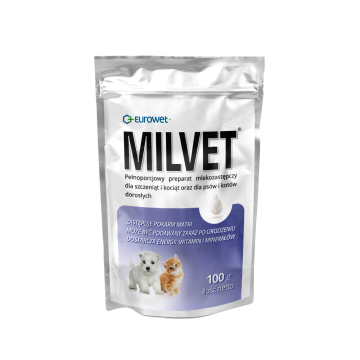EUROWET Milvet preparat mlekozastępczy 10x100g
