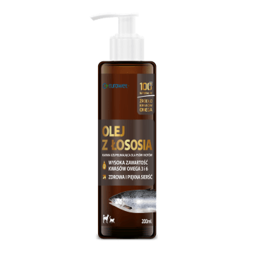 EUROWET Olej z łososia 200ml Zdrowa i piękna sierść