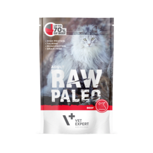 RAW PALEO mokra karma dla kotów dorosłych wołowina 100g