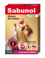 Sabunol Dekoratives Halsband für Yorkie rosa 35cm