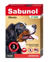 Sabunol Zeckenhalsband rot 75cm