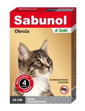 Sabunol Grau Katzenhalsband 35 cm