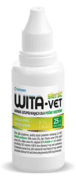 EUROWET Wita-Vet 25ml lśniąca sierści i zdrowa skóra