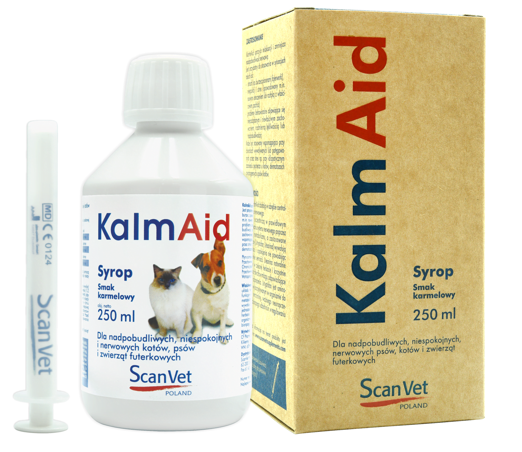 SCANVET KalmAid syrop 250ml stres i niepokój