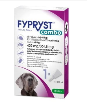 KRKA fypryst combo 402 / 361,8 mg Hund 1 Pipette