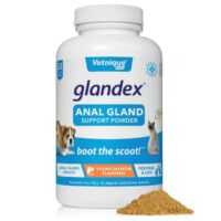 Glandex Pulver 114 g für Perianaldrüsen mit Lachsgeschmack