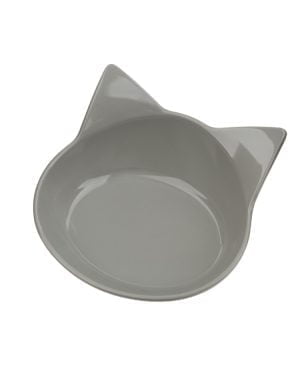 RECOFUN kitty Katzennapf aus Kunststoff grau