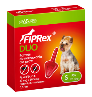 VET-AGRO Fiprex DUO S 2-10kg roztwór dla psów 0,67ml