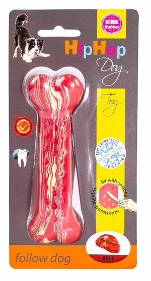 HIPHOP Antibakterieller Rindersteak aromatisierter Zahnknochen DENTAL 13.5cm
