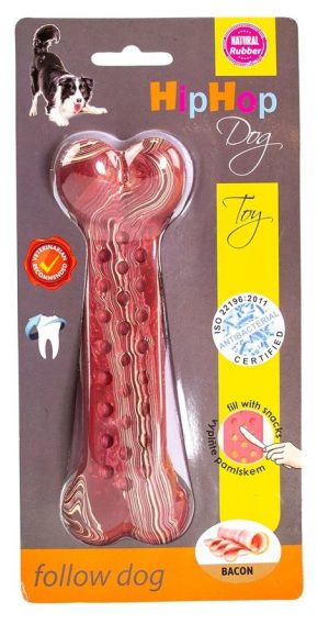 HIPHOP Antibakterieller Zahnknochen mit Speckgeschmack DENTAL 16.5cm