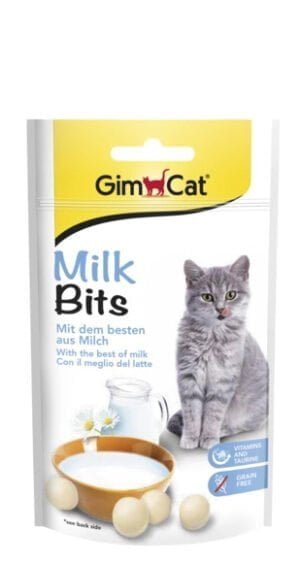 GIMCAT Milk Bits 40g mleczne pastylki dla kotów