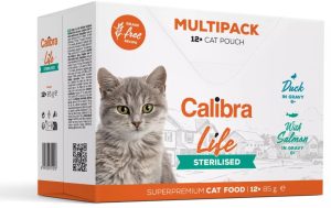 CALIBRA Cat Life Sterilised Multipack 12x100 Fleischbeutel