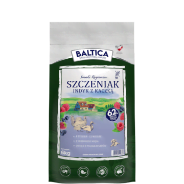 Baltica Indyk z Kaczką S/XL szczeniak 6kg