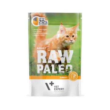 RAW PALEO mokra karma dla kotów dorosłych indyk 100g