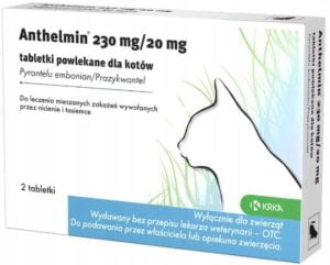 KRKA Anthelmin 230mg + 20mg 2 Tabletten