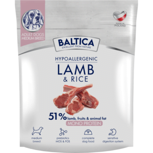 BALTICA Lamm- und Reisfutter für mittelgroße Rassen M 1kg
