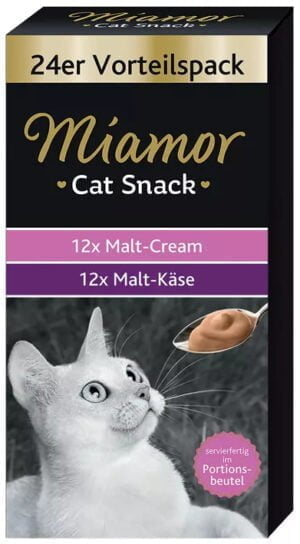 Miamor Cat Malt Cream 360g (24x15g) für Haarballen und Verdauung