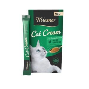 Miamor Cat Cream mit Huhn und Gemüse 75g (5x15g) unterstützt die Verdauung
