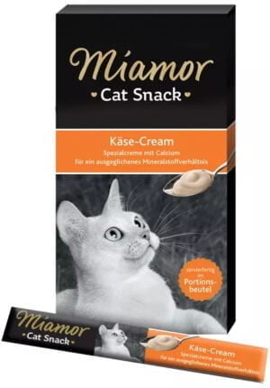 Miamor Cat Cream mit Käse 75g (5x15g) Verwöhnsnack