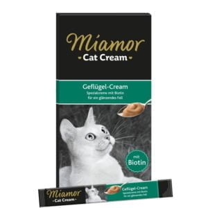 Miamor Cat Cream mit Geflügel 90g (6x15g) Snack für ein glänzendes Fell