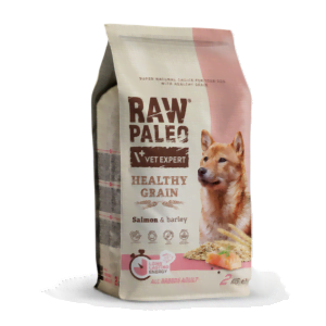 RAW PALEO Trockenfutter mit Lachs für ausgewachsene Hunde 2kg