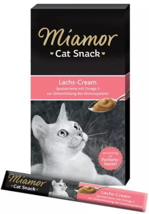 Miamor Katzencreme mit Lachs 90g (6x15g) Verwöhnsnack