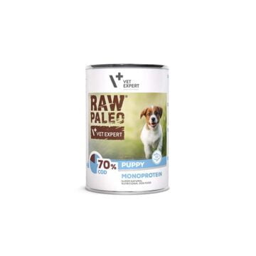 RAW PALEO mokra karma dla szczeniąt z dorszem 400g