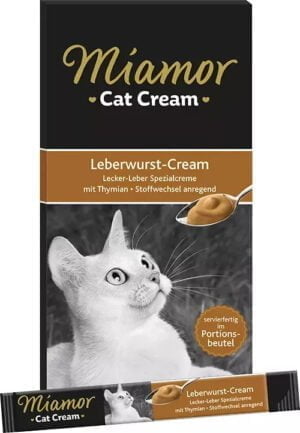 Miamor Katzencreme mit Leber 90g (6x15g) Verwöhnsnack