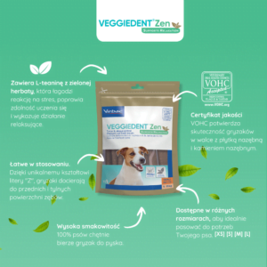 VIRBAC Veggiedent Zen L Kauartikel für Hunde über 30kg – Bild 3