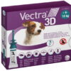 VECTRA 3D Roztwór dla psów 4-10kg na pchły i kleszcze