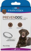 FRANCODEX PREVENDOG Biozid-Halsband 75 cm für große und sehr große Hunde über 25 kg - 1 Stück.