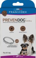 FRANCODEX PREVENDOG Biozid-Halsband 35 cm für sehr kleine Hunde bis zu 5 kg - 2 Stück.