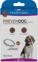 FRANCODEX PREVENDOG Biozid-Halsband 60 cm für kleine und mittlere Hunde bis 25 kg - 2 Stück.