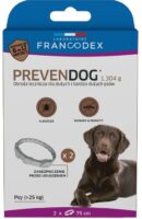 FRANCODEX PREVENDOG Biozid-Halsband 75 cm für große und sehr große Hunde über 25 kg - 2 Stück.