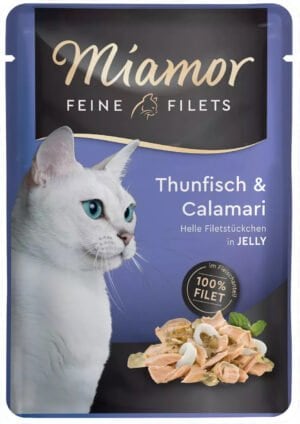Miamor Thunfisch und Tintenfischfilets in Gelee 100g